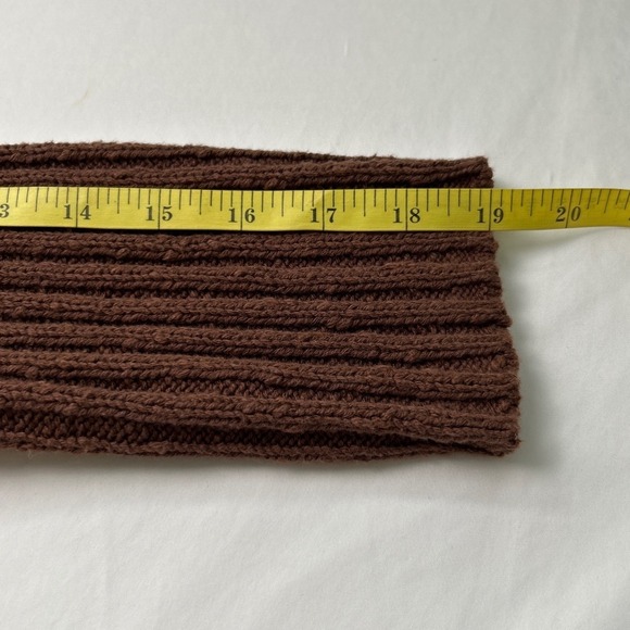 American Eagle Womens Ribbed Knit V-Neck Button Front Crop Cardigan Brown Size S - Picture 9 of 9